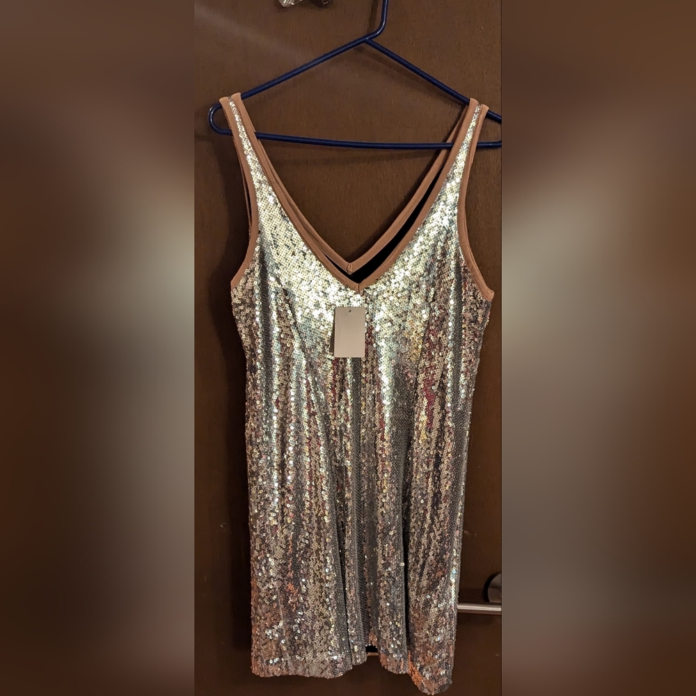 rent the runway silver dress Donna Morgan Arabella Dress - Black